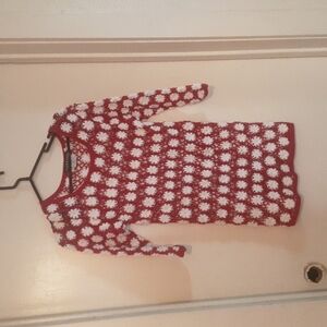 Crocheted Bathing Suit Cover Up / Dress Signature by Jerell Sz M